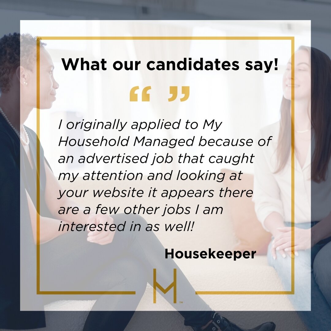 🌟 Came for one, stayed for many! This candidate was initially drawn by a specific job listing at  My Household Managed, but our array of opportunities was what captivated them. Excited to explore more roles that align with the skills and passions of