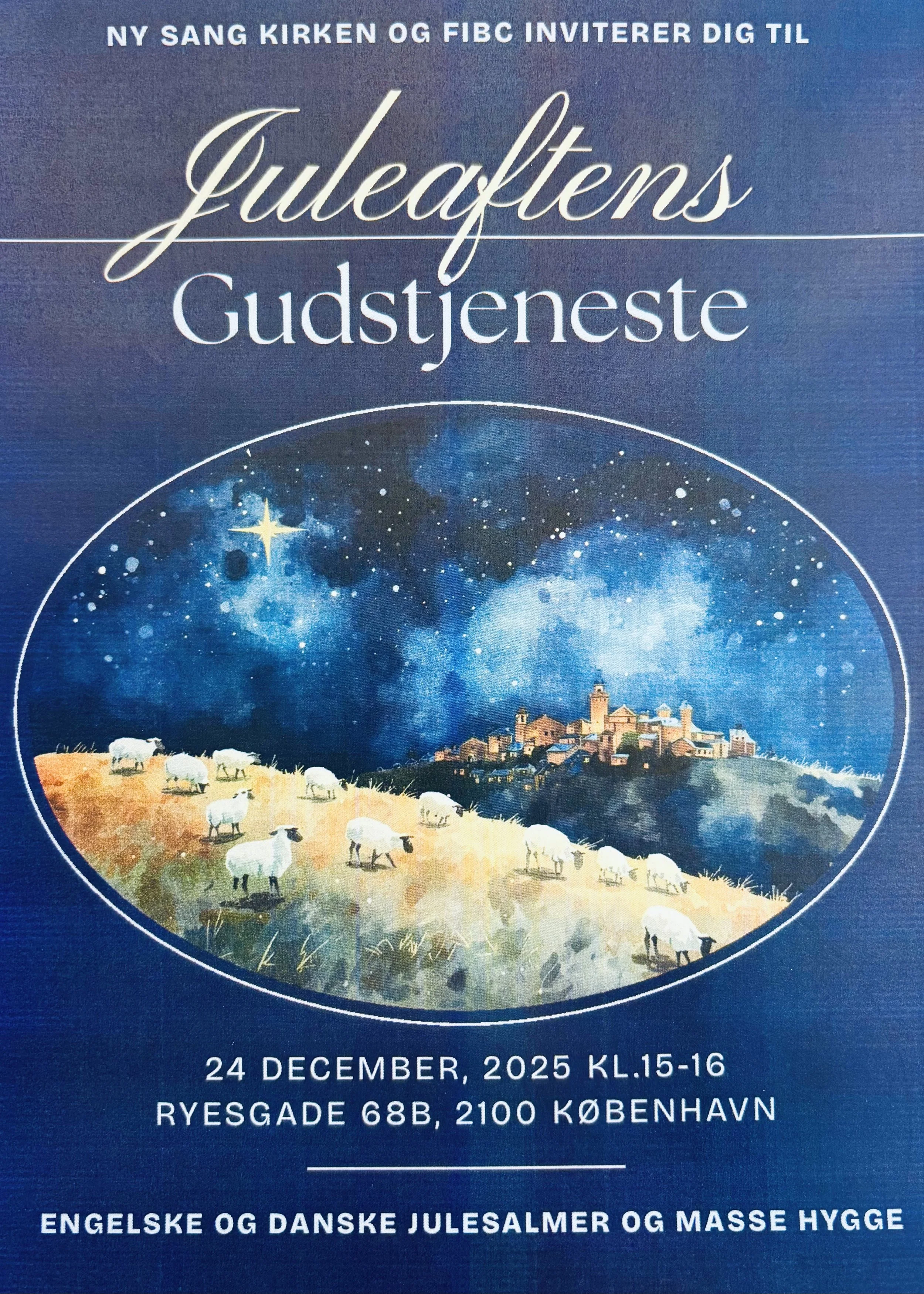 Første julaften gudstjeneste på Ryesgade! 