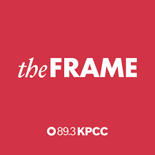 The FRAME text logo with "89.3 KPCC" on a red background.