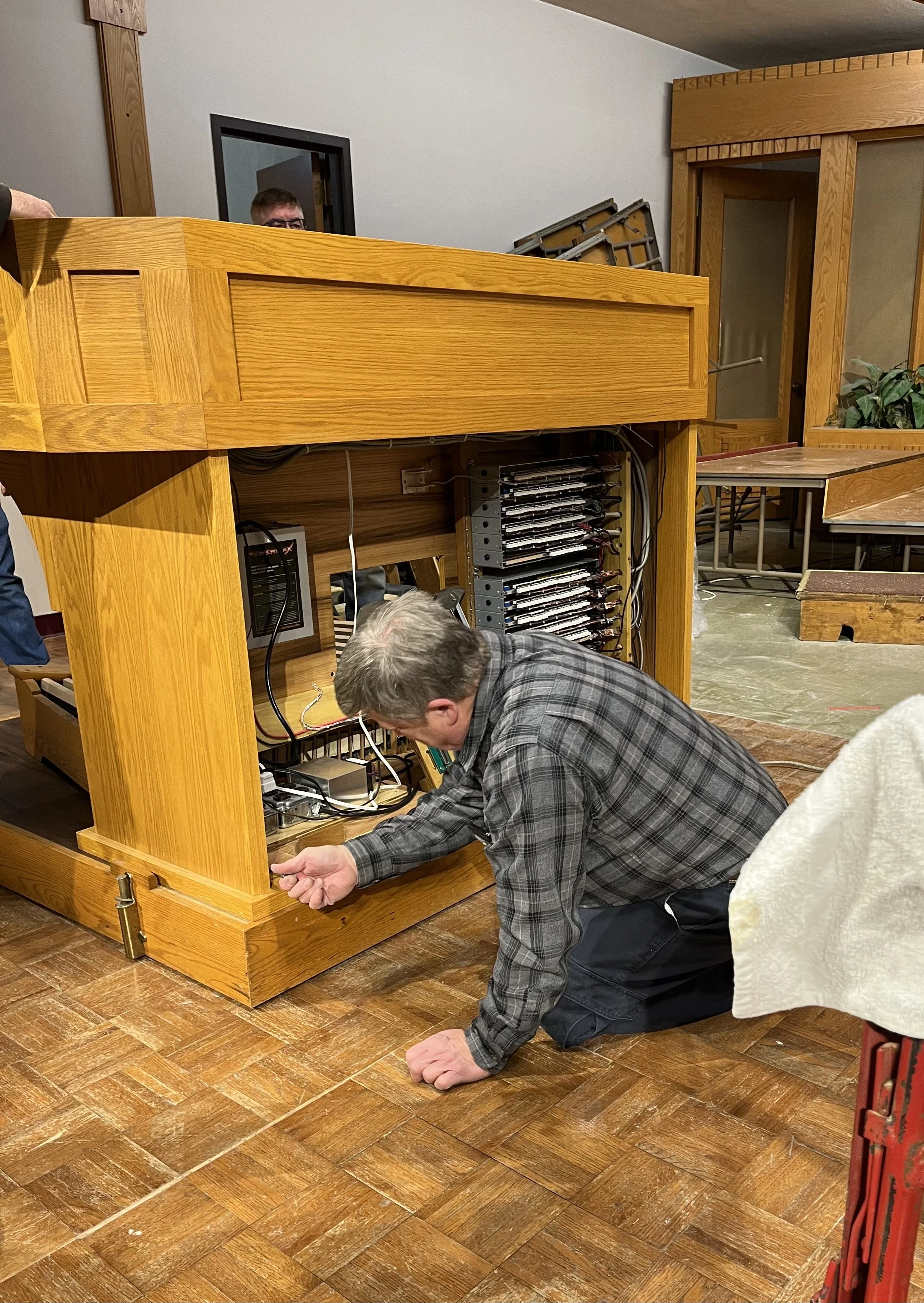 Console moved to chancel.jpeg
