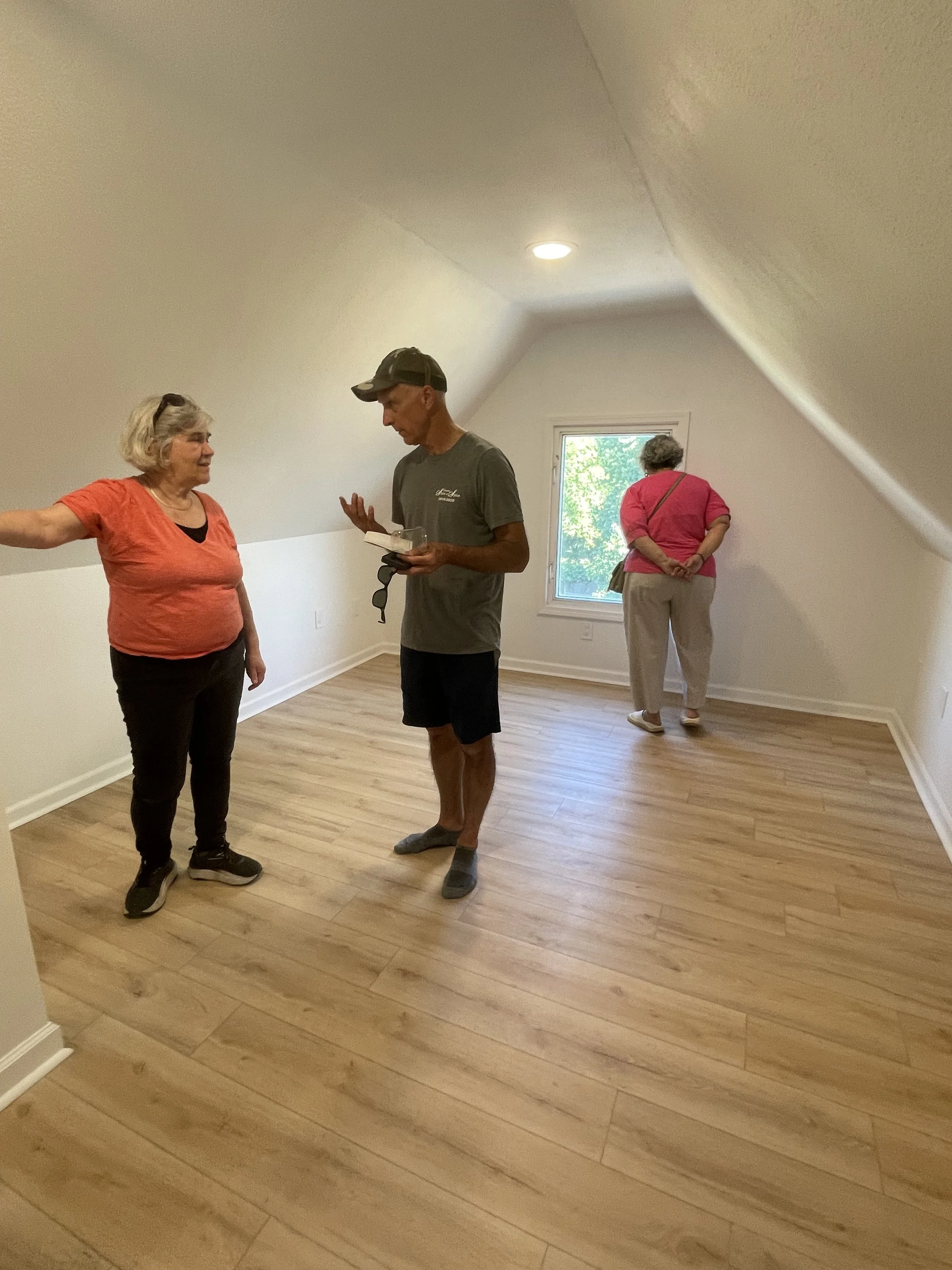 Checking out the top room.jpeg