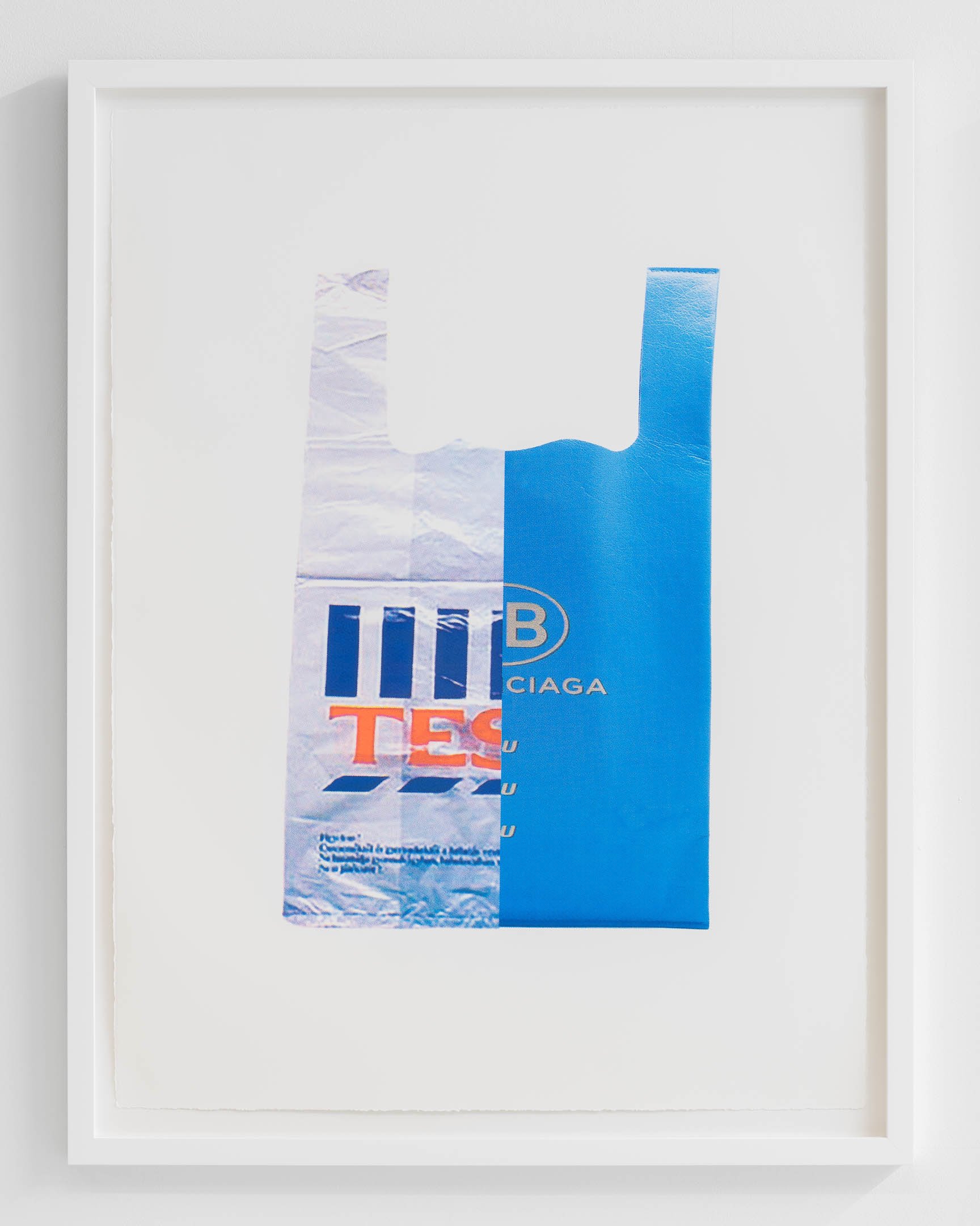 Tesco x Balenciaga, screenprint 1/8, 56x76cm, 2022 | Photo: Erik Sæter Jørgensen