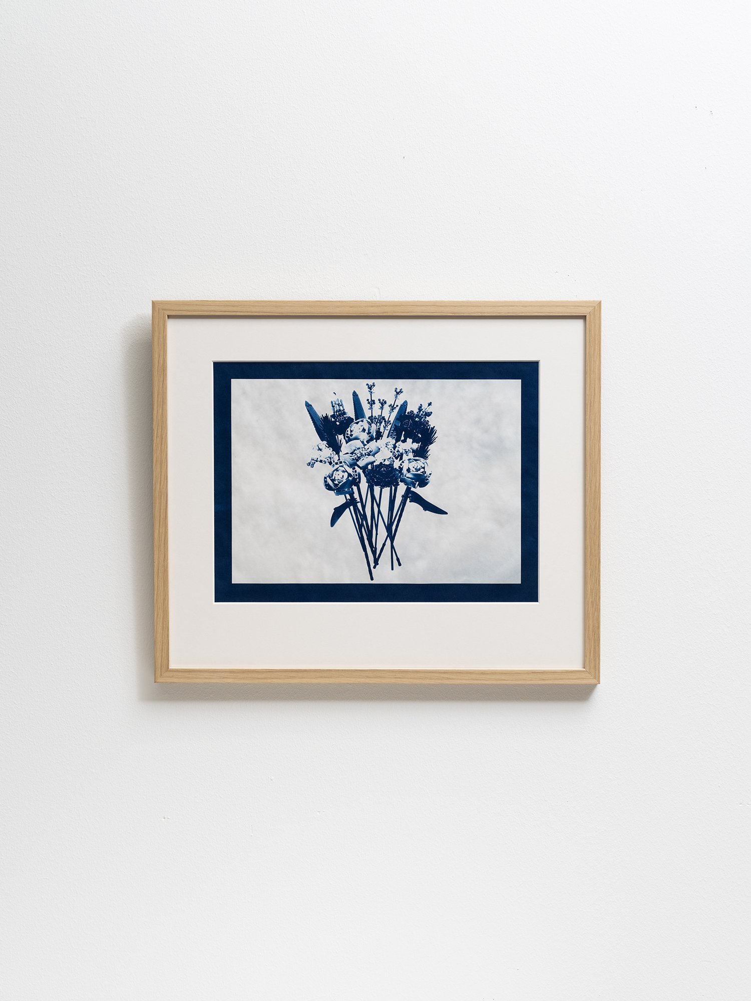 Lego Flower Bouquet, 2024, Cyanotype on masa paper,  44x38 cm