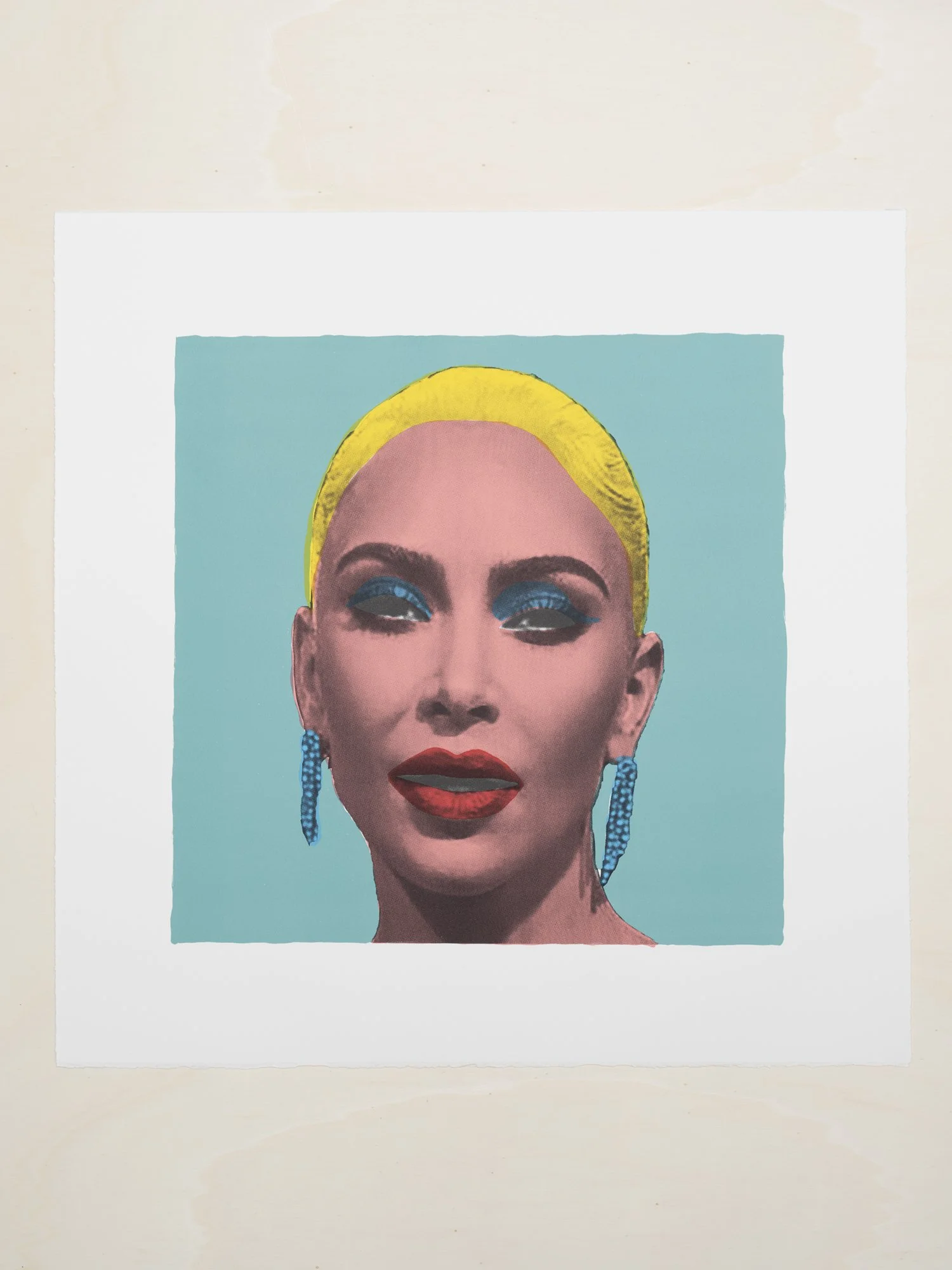 Andy Warhol’s Kim Kardashian, 2022, screen print on Somerset paper, 1/15, 56x56 cm