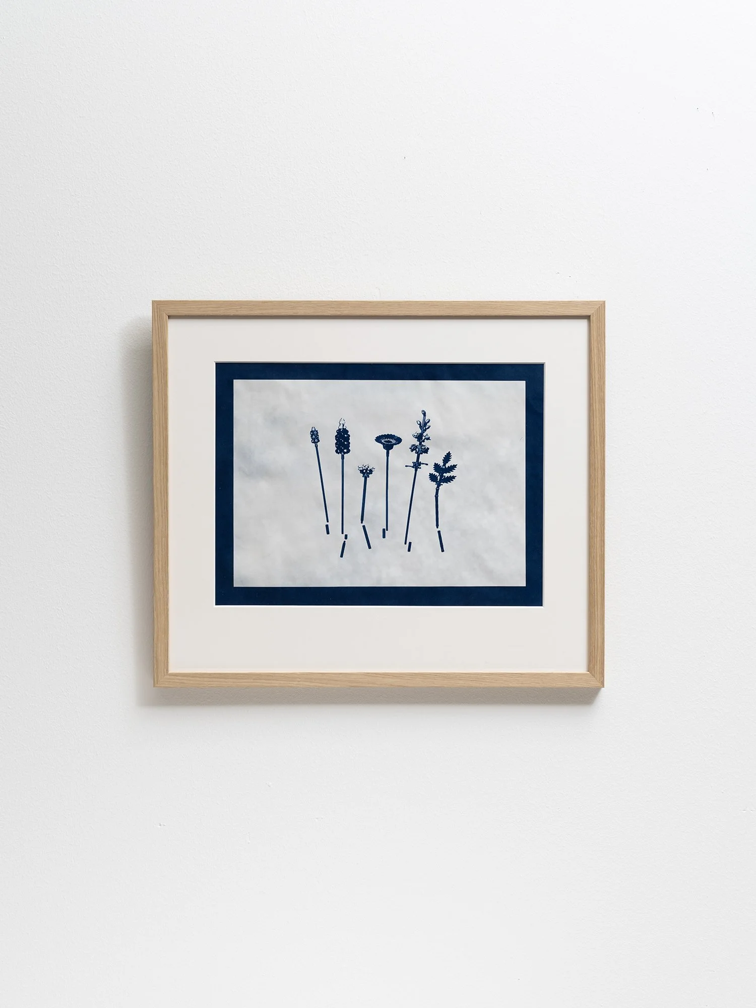 Lego Flowers, 2024, Cyanotype on masa paper,  44x38 cm