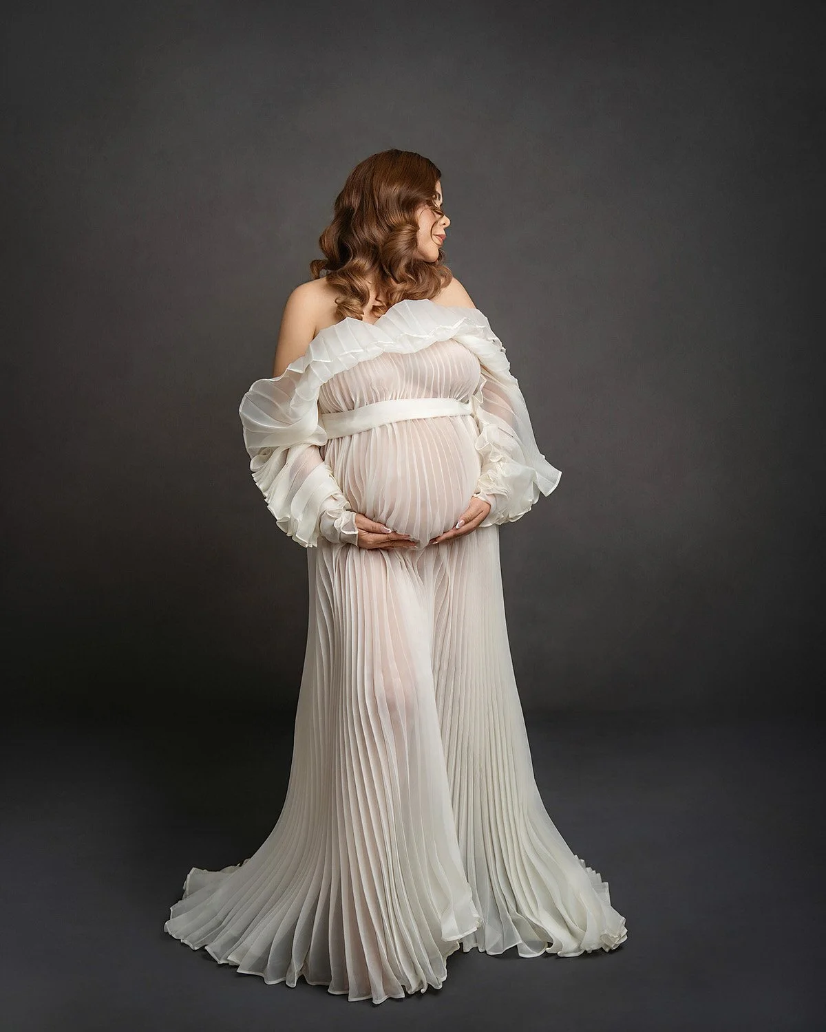 ORGANZA PLEATED