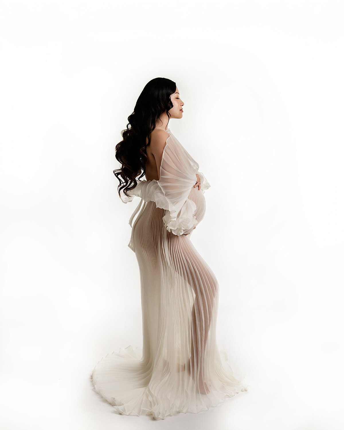 ORGANZA PLEATED