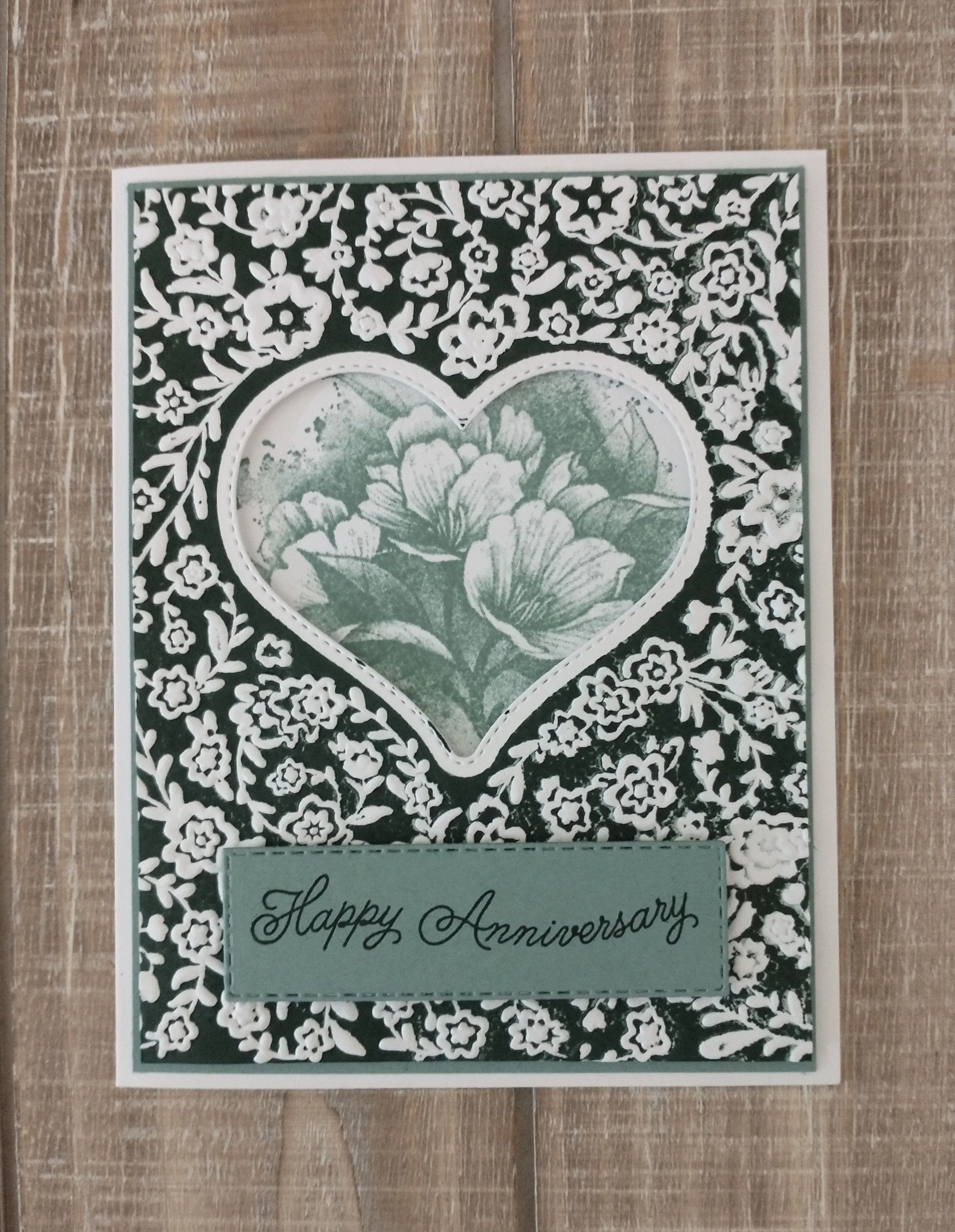 Floral Embossed Anniversary
