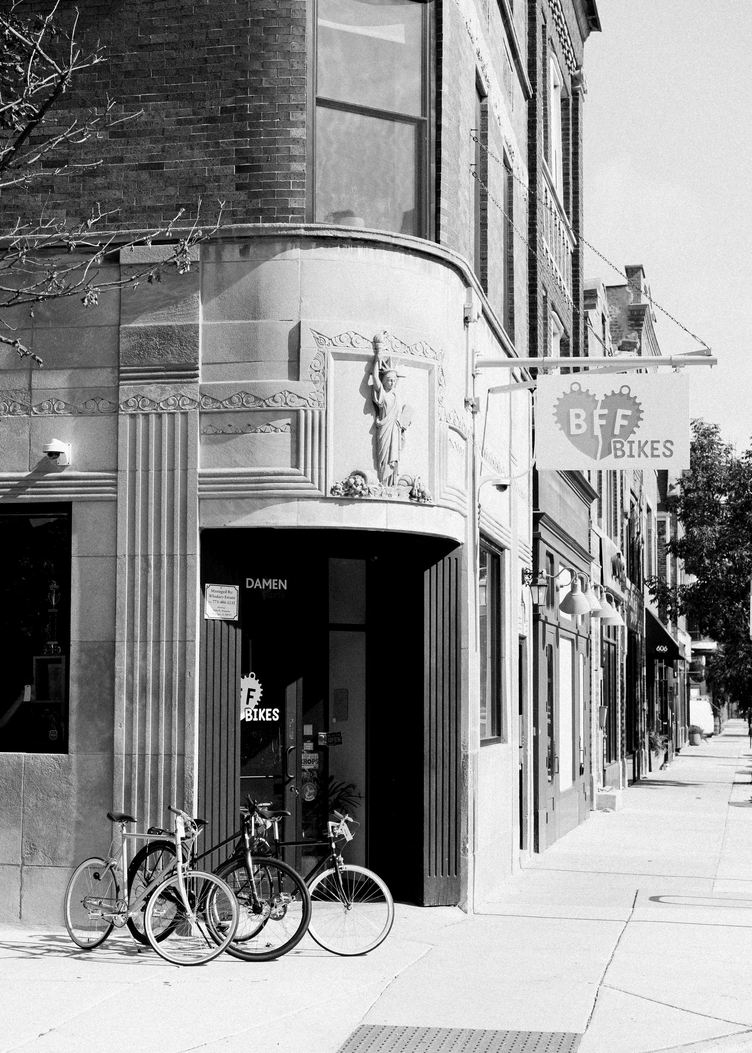 BFF Bikes storefront in Wicker Park.