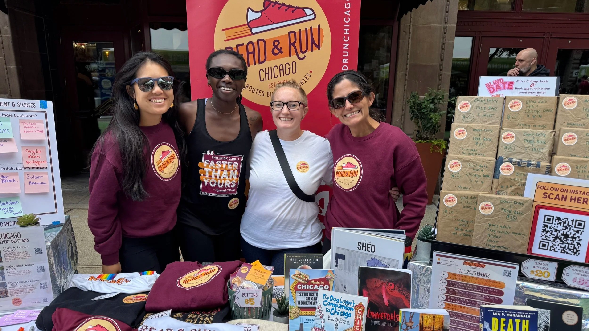 Readers & runners at Printers Row Lit Fest in 2025.