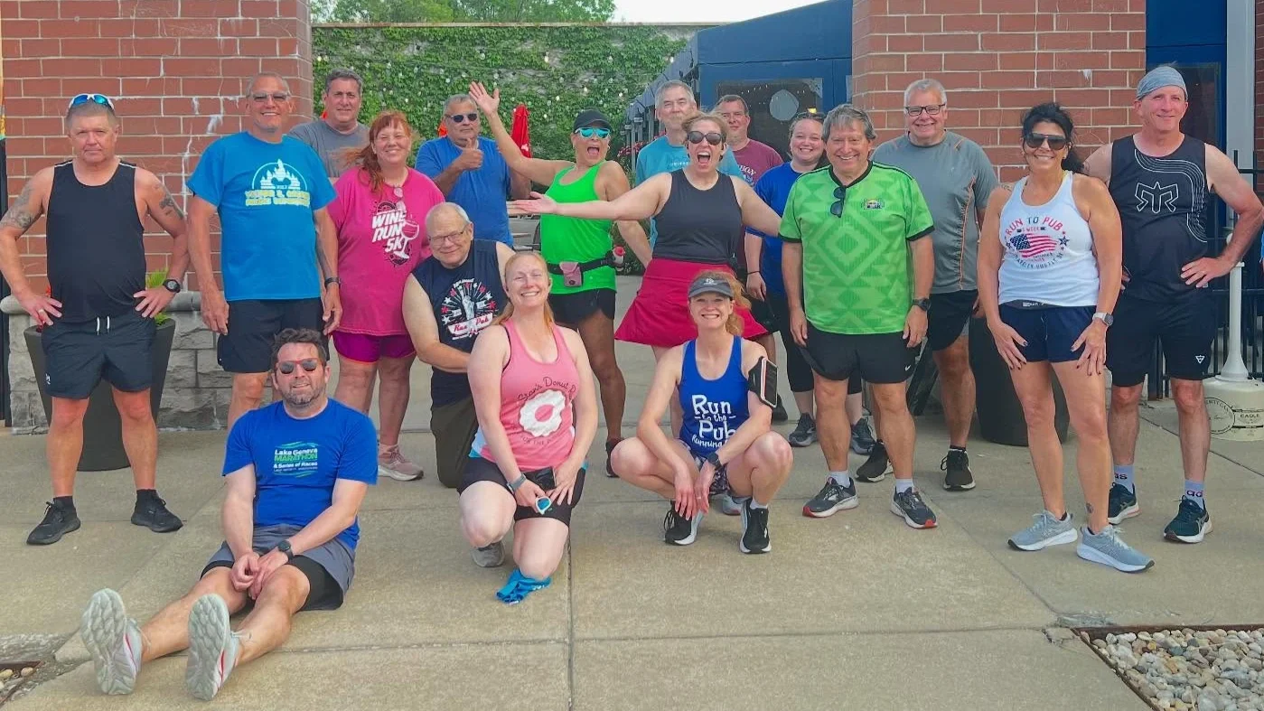 Members of Run to the Pub Running Club.