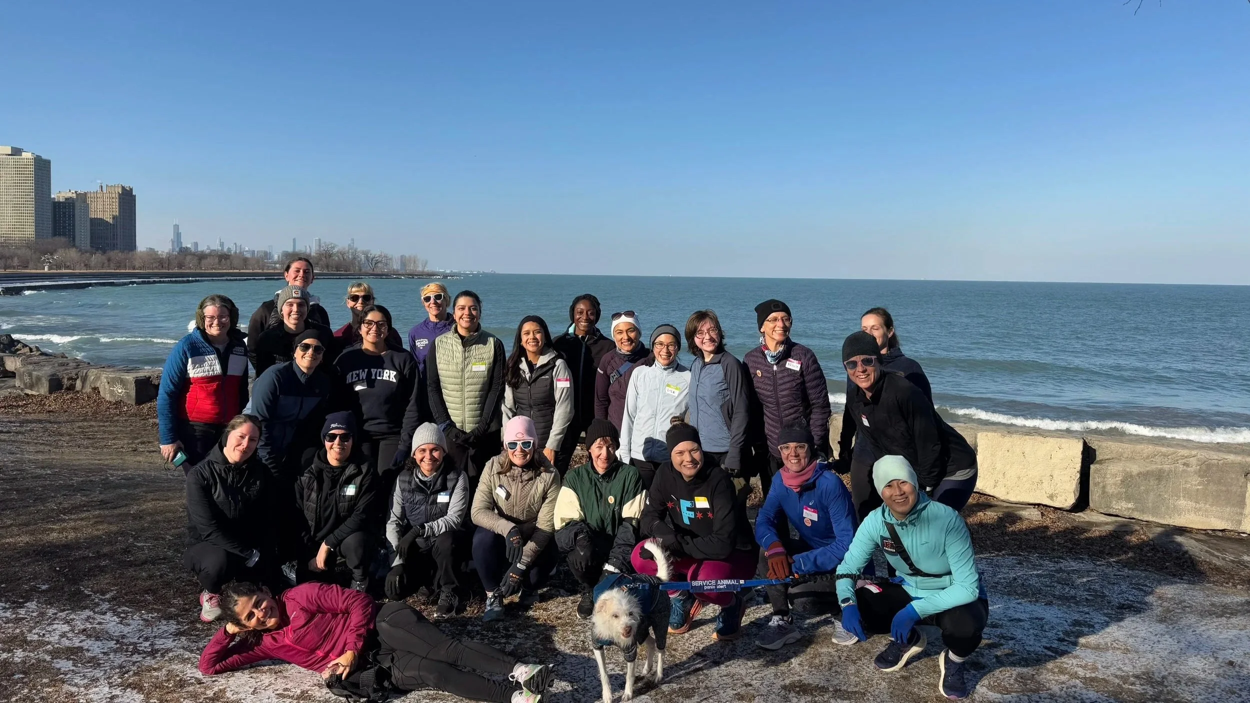 Read & Run Chicago runners at Promontory Point Becoming by Michelle Obama