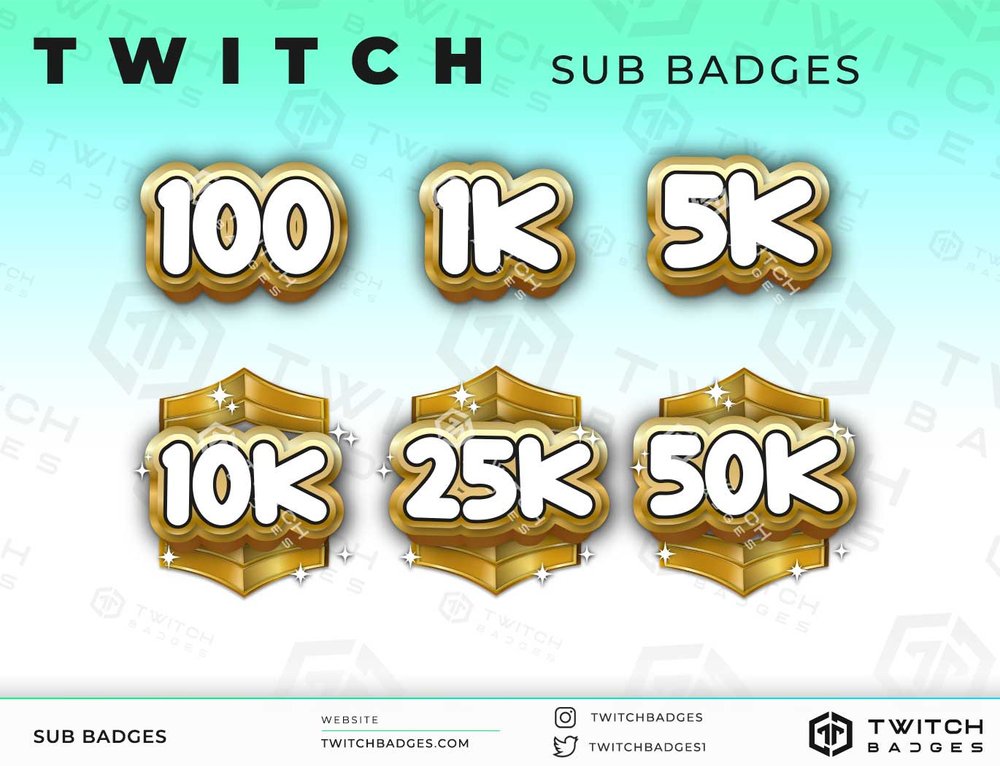 Twitch Badges/ Free Twitch Badges