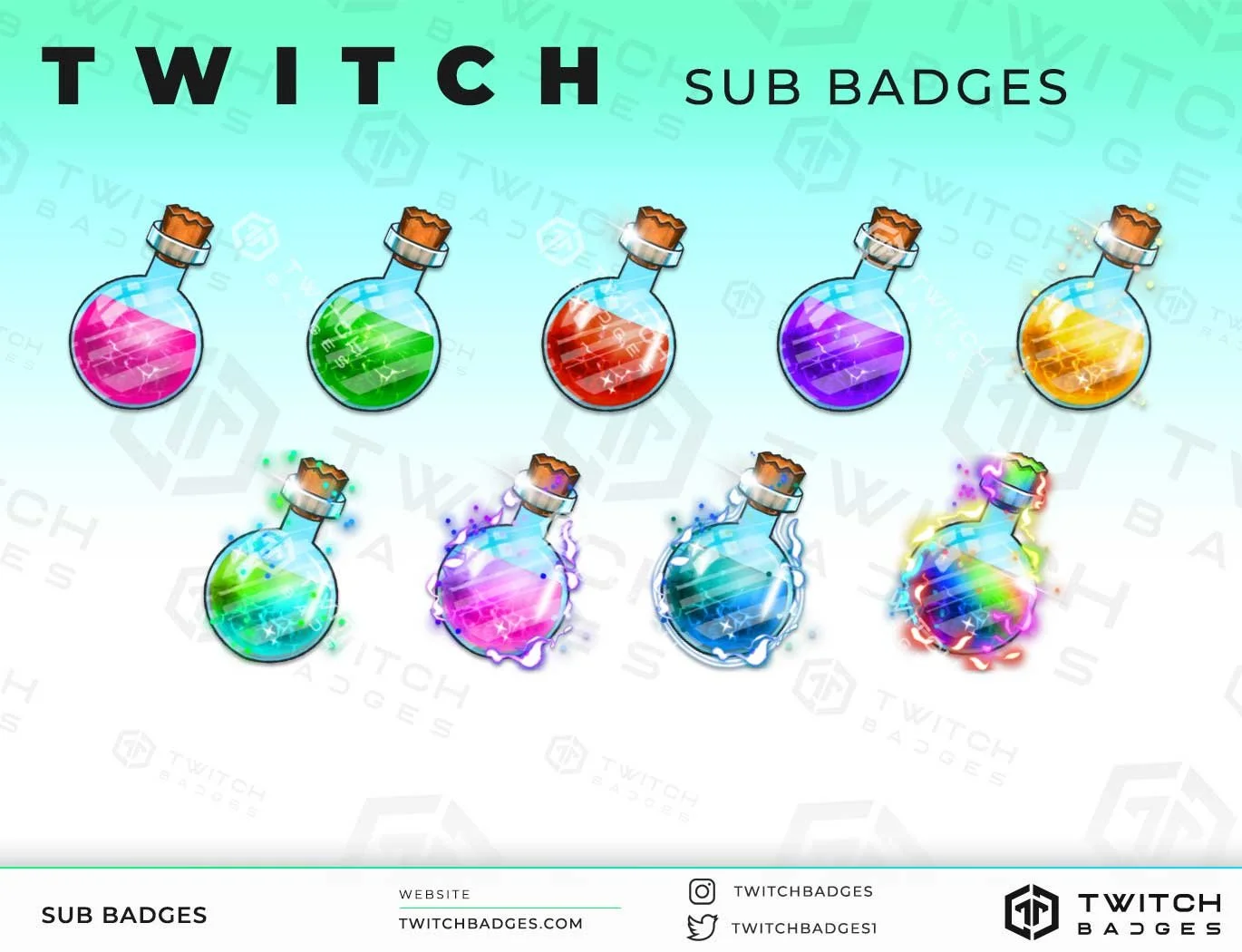 Poisons Twitch sub badges
