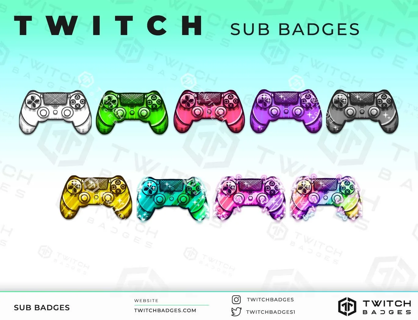 Controllers Twitch sub badges