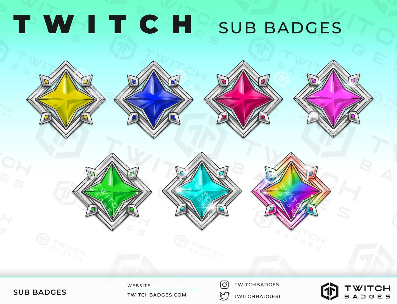 Free Vector  Anime badges collection for twitch