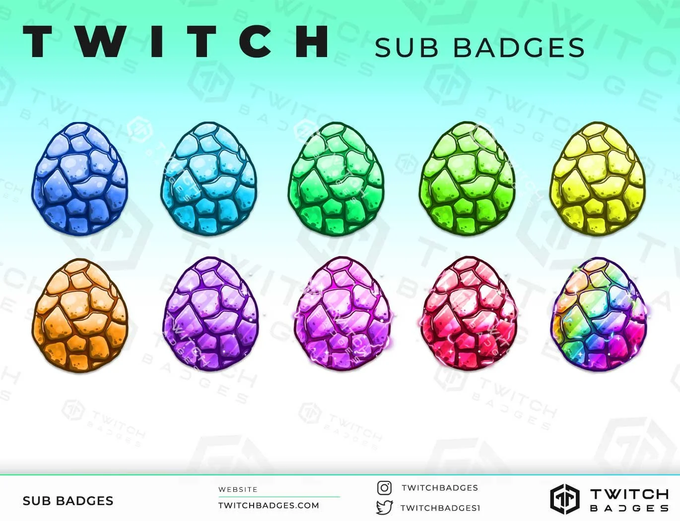 Anime Egg Twitch sub badges