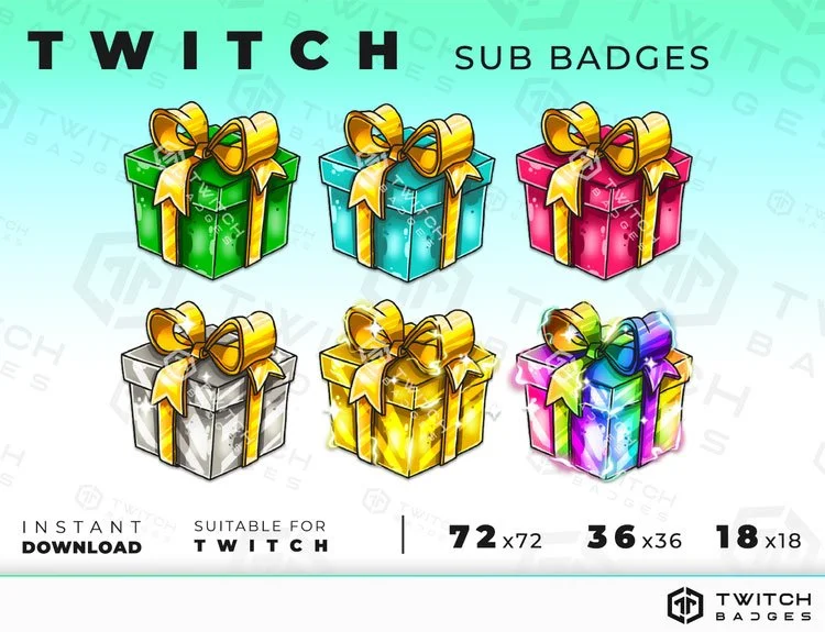 Gift Twitch sub badges