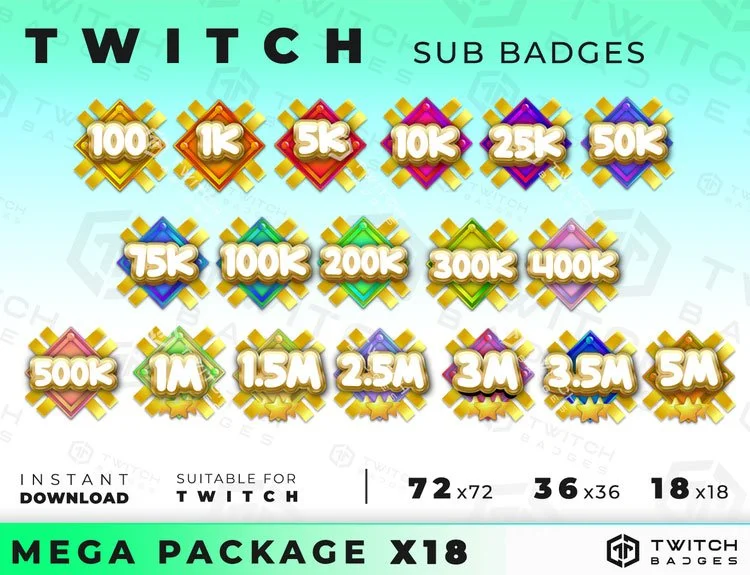 Illusion Twitch Bit Badges