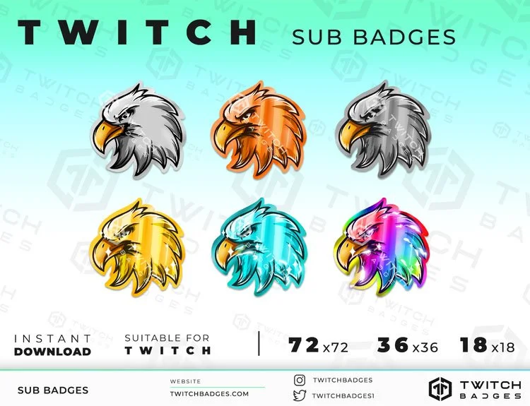 Eagle Twitch sub badges