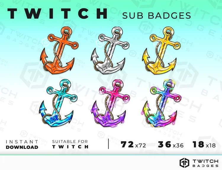 Anchor Twitch sub badges