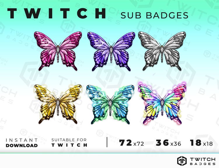 Magic Fox Sub Badges Twitch Sub Badges Twitch Badges Twitch 