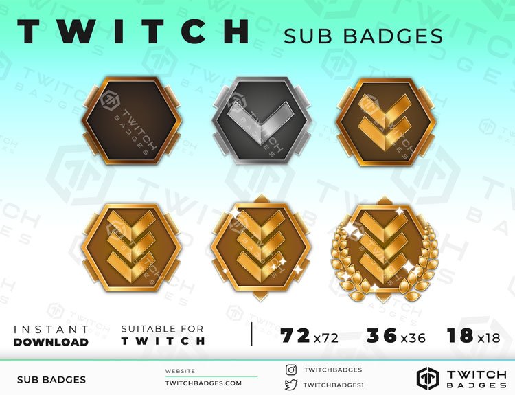 Twitch Badges/ Free Twitch Badges