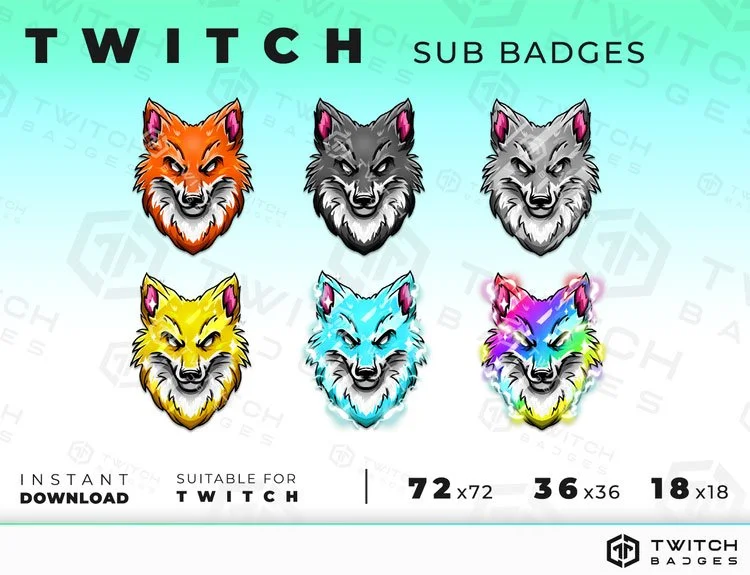 Fox Twitch sub badges