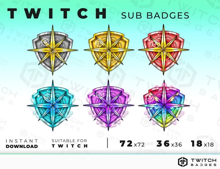 North Star Twitch sub badges