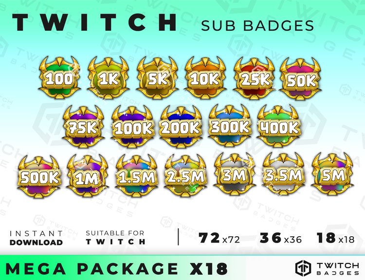 Twitch Flower Badges