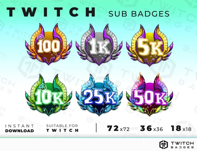 Elf wings Twitch sub badges