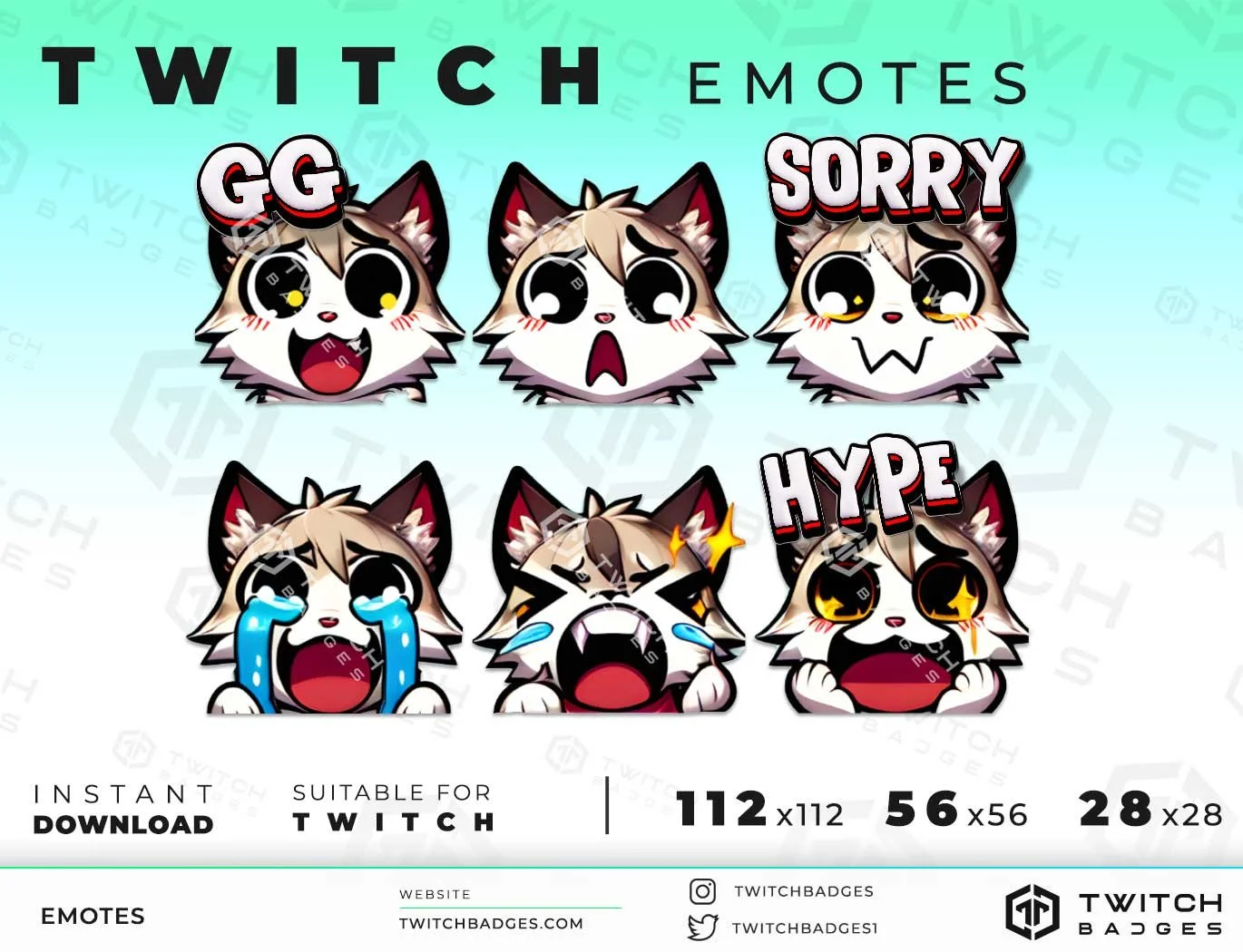 Cat_2 Twitch Emotes