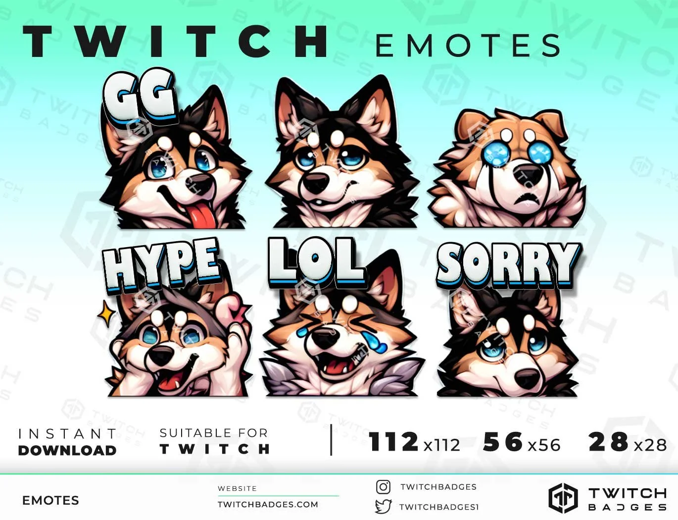 Dog Twitch Emotes