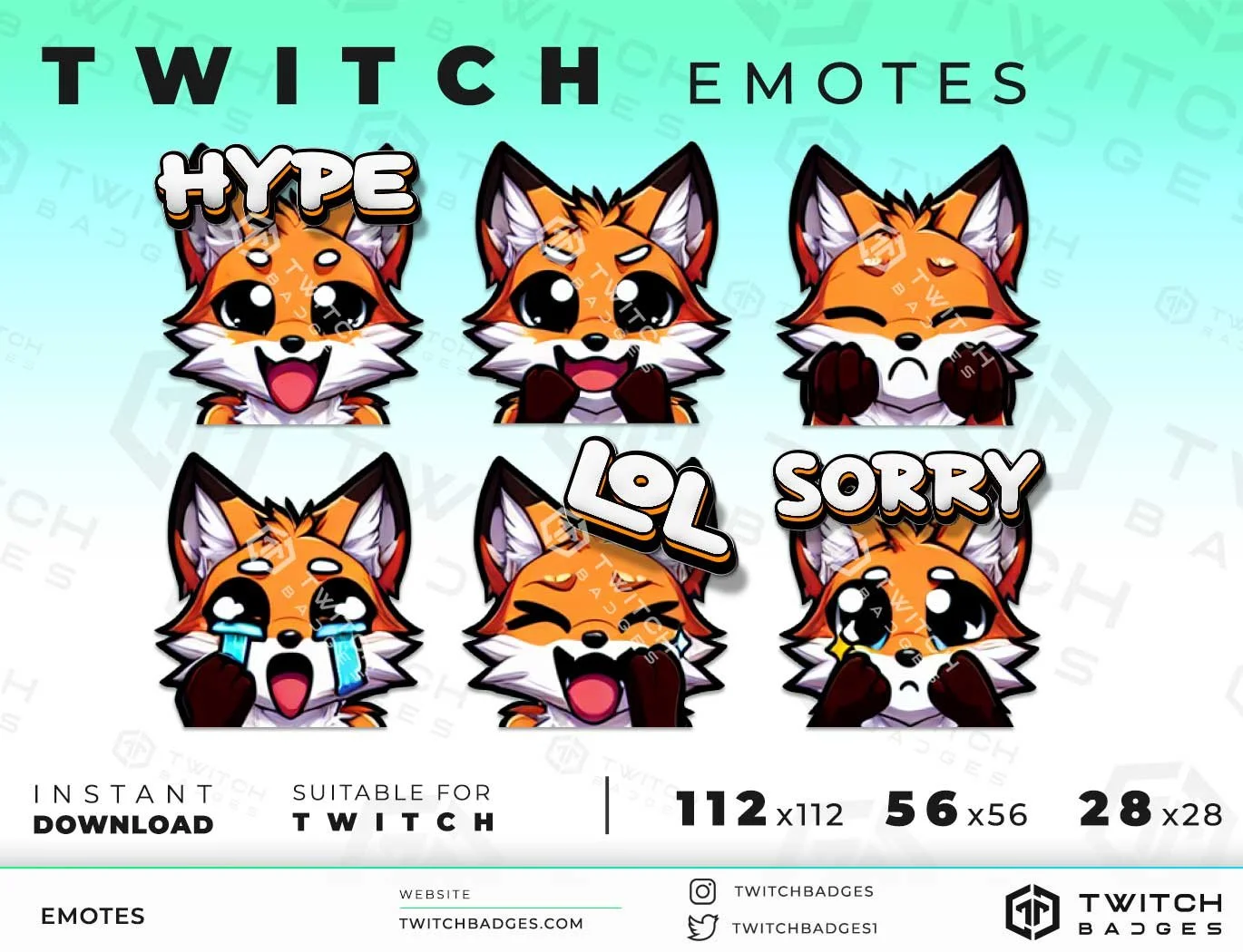 Fox_2 Twitch Emotes
