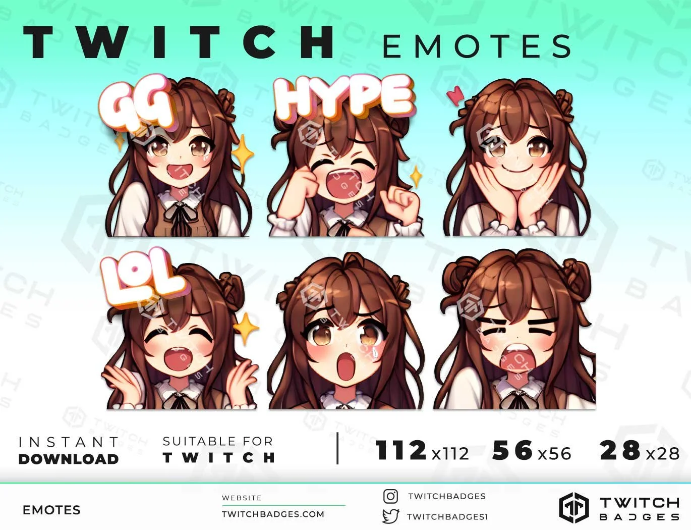 Girl_2 Twitch Emotes