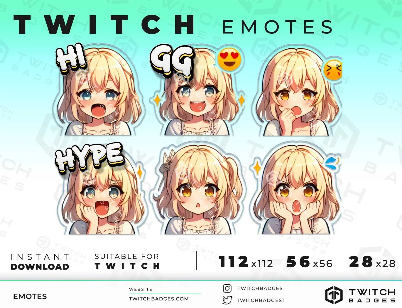 Girl_5 Twitch Emotes