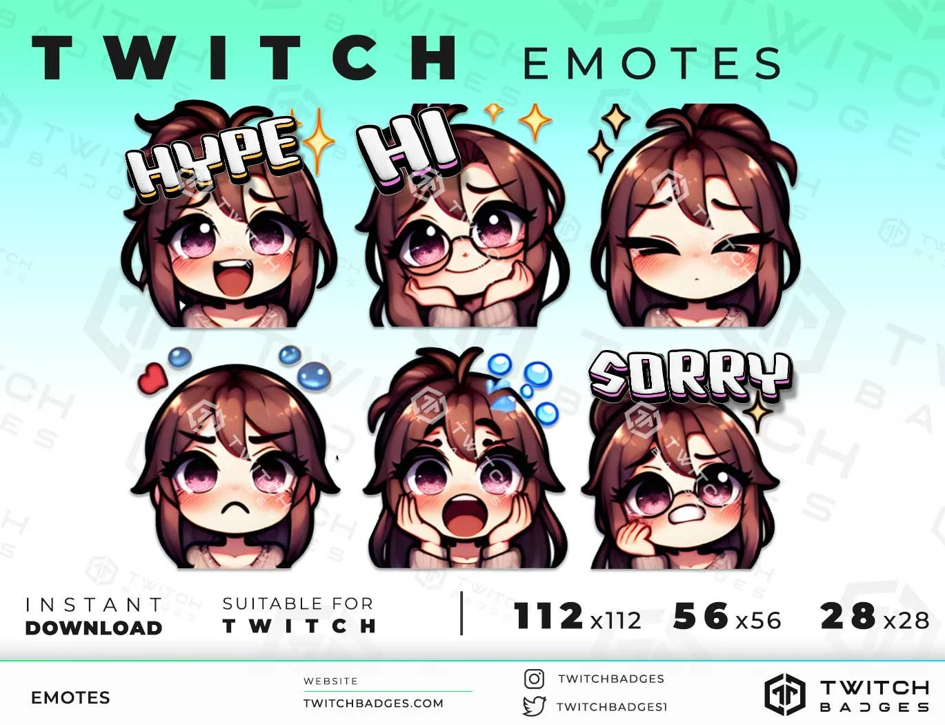 Girl_8 Twitch Emotes