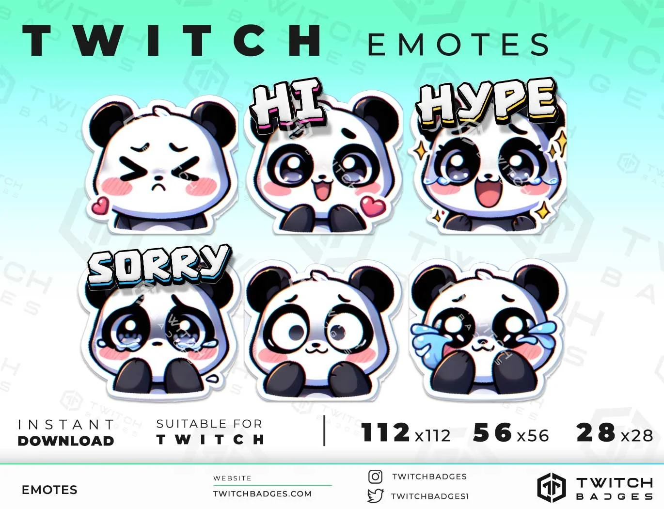 Panda_2 Twitch Emotes