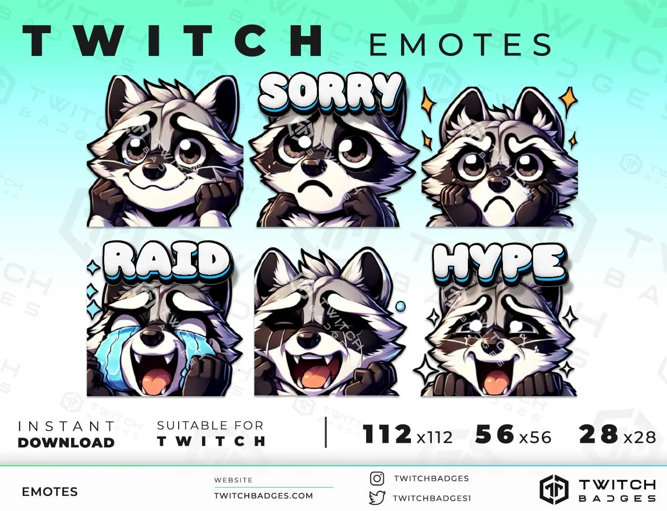 Raccoon_2 Twitch Emotes