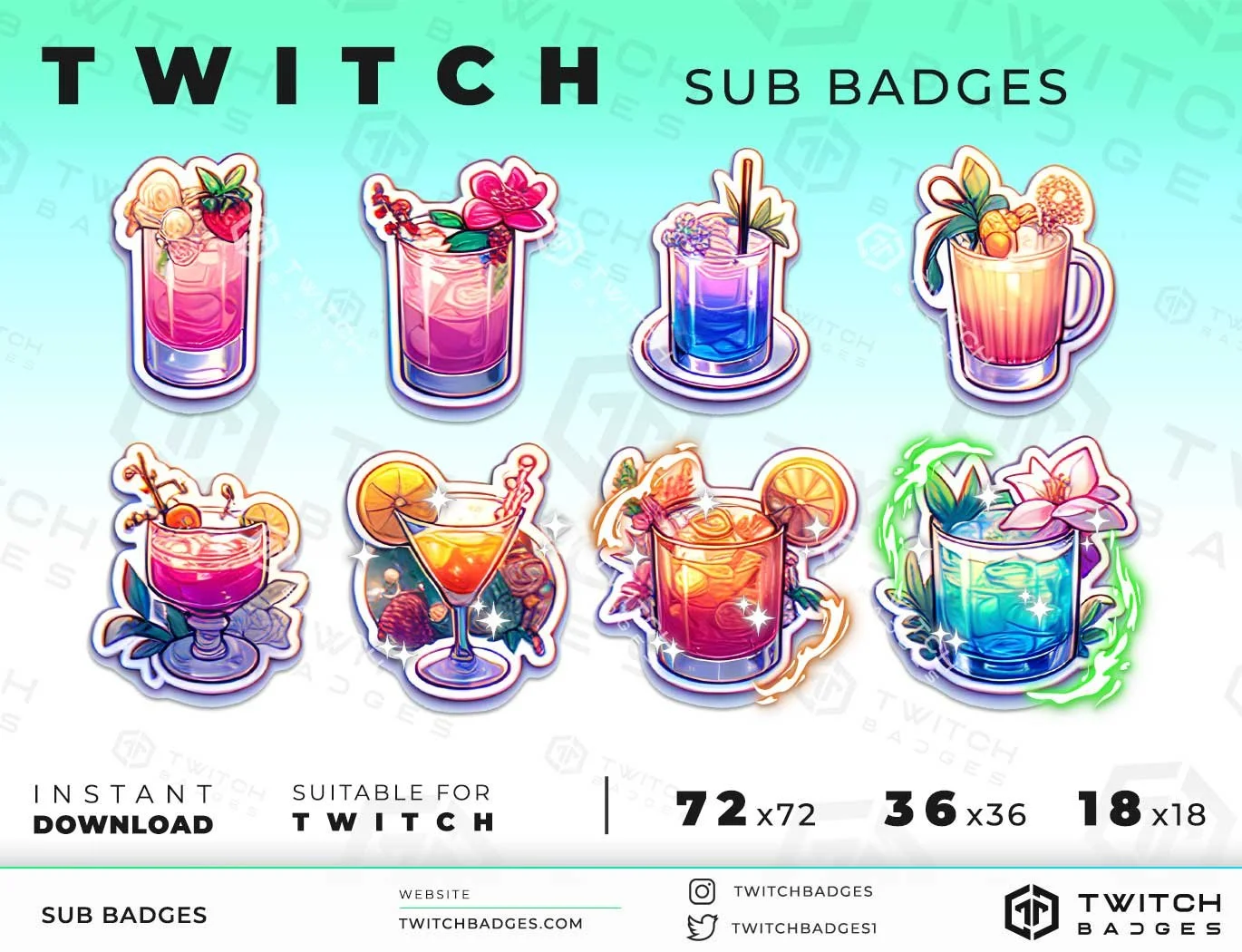 Twitch Sub Badges Cocktails_4