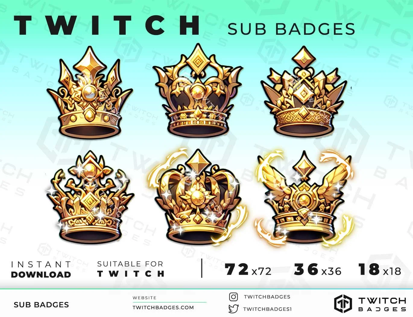 Twitch Sub Badges Crown