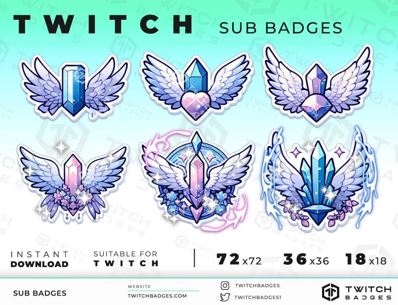 Twitch Sub Badges Crystals_5
