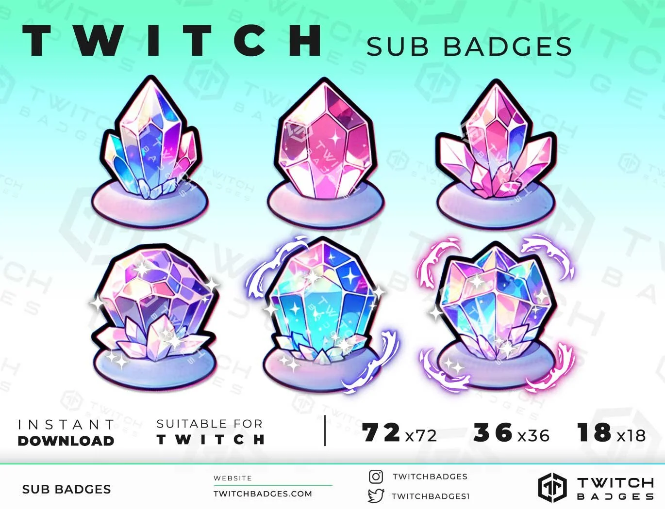 Twitch Sub Badges Crystals_6