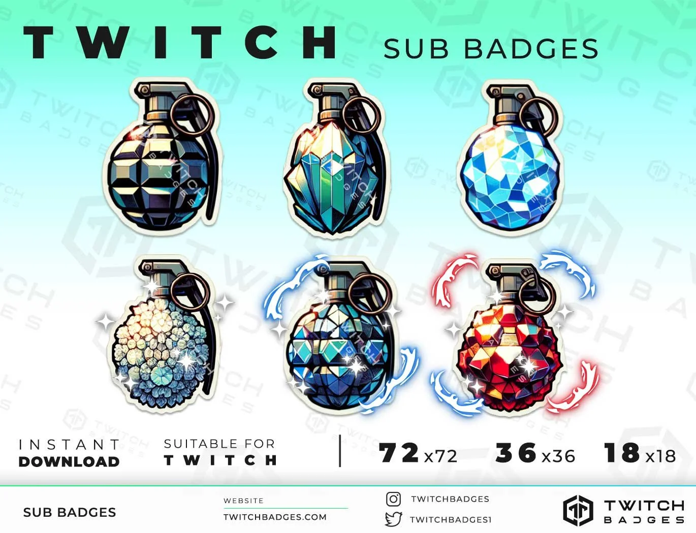 Twitch Sub Badges Granade
