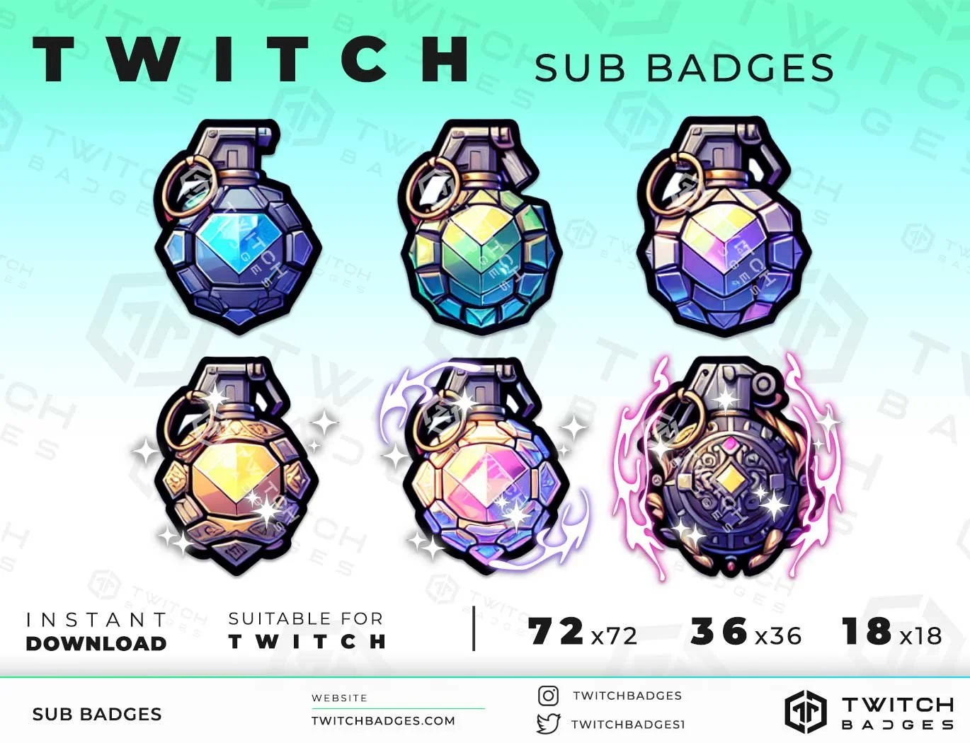 Twitch Sub Badges Grenade_2