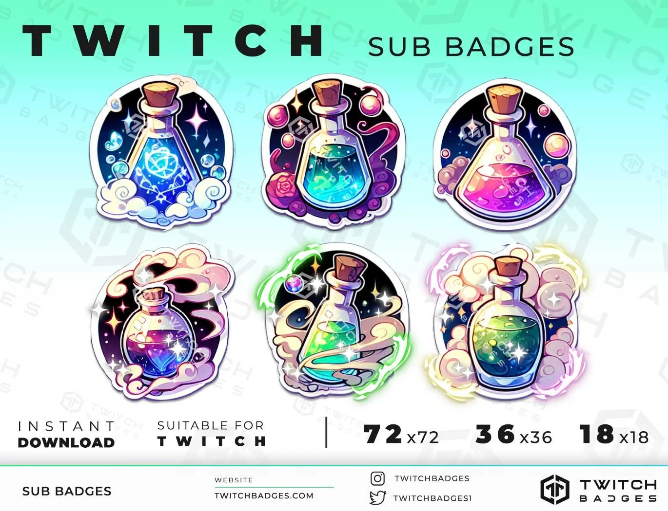Twitch Sub Badges Potions