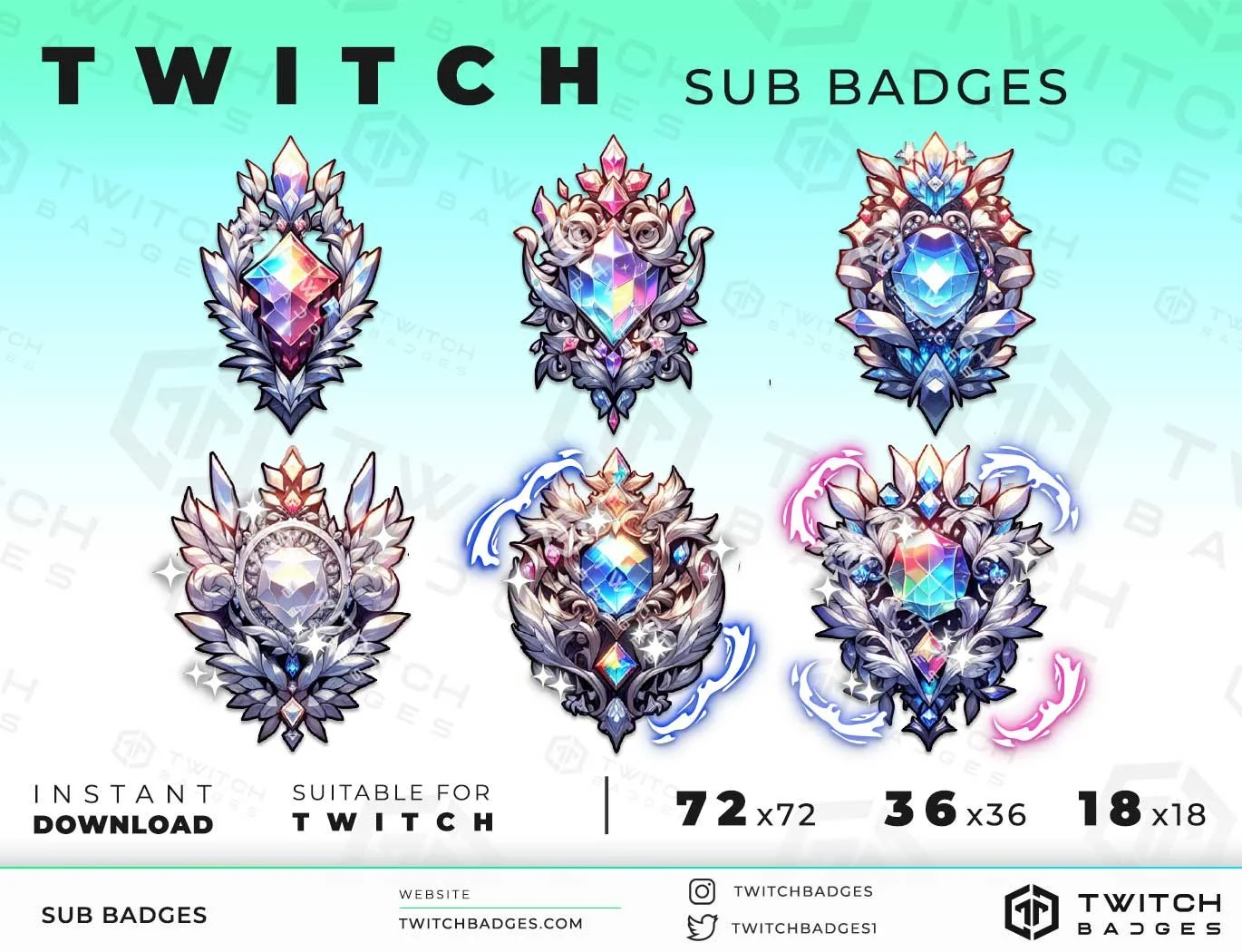 Twitch Sub Badges Shield