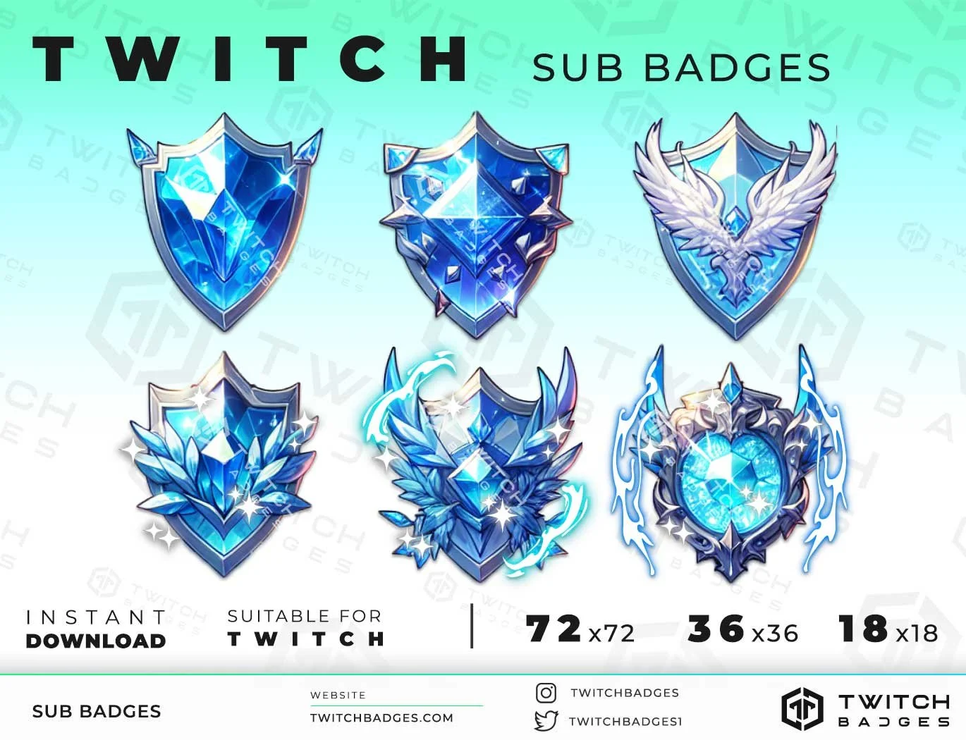 Twitch Sub Badges Shield_2