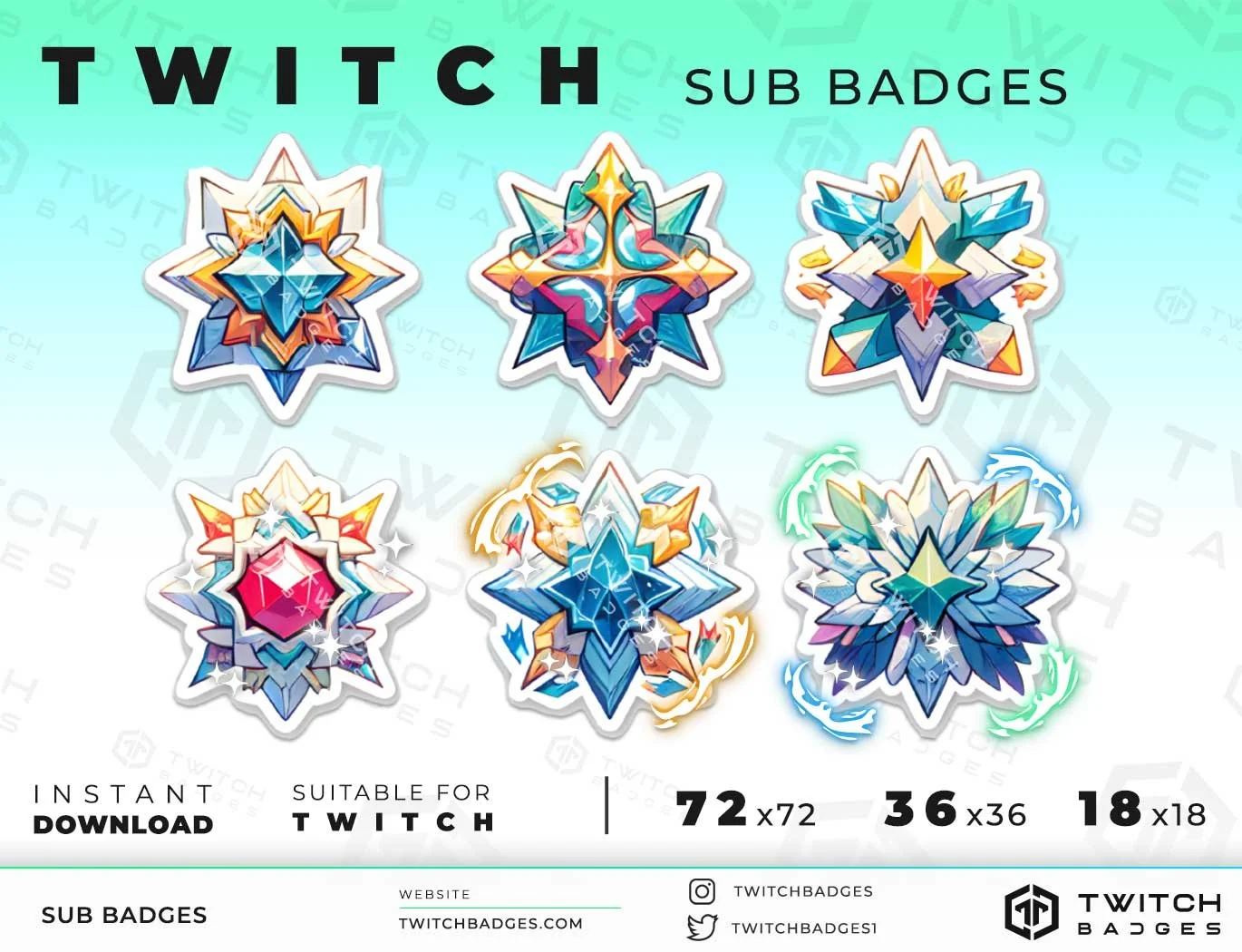Twitch Sub Badges Star_4