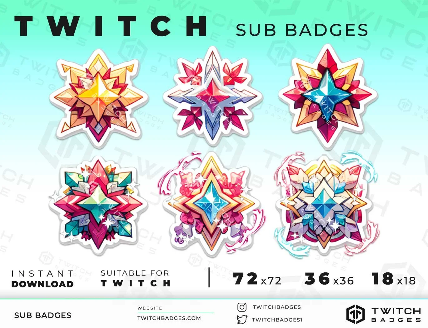 Twitch Sub Badges Star_5